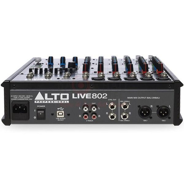 Bàn mixer Alto Live 802 Mỹ chuyên nghiệp 8 kênh, 2bus hàng chính hãng